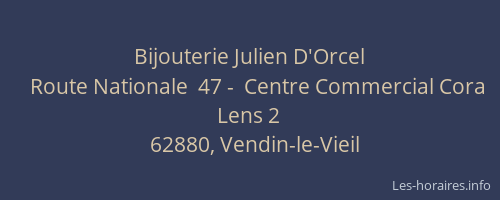 Bijouterie Julien D'Orcel