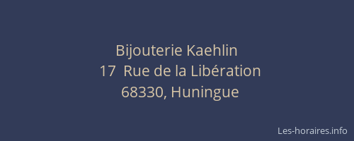 Bijouterie Kaehlin