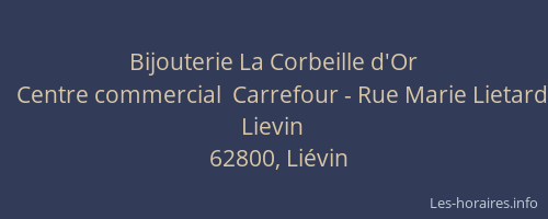 Bijouterie La Corbeille d'Or