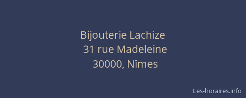 Bijouterie Lachize