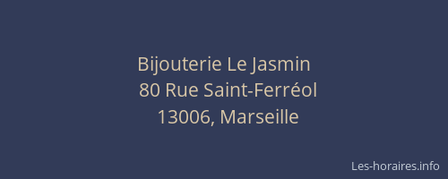 Bijouterie Le Jasmin