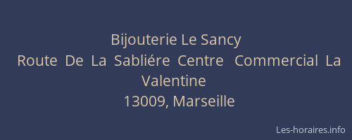 Bijouterie Le Sancy