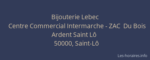 Bijouterie Lebec