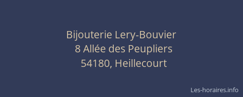 Bijouterie Lery-Bouvier