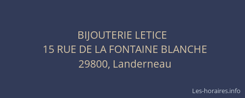 BIJOUTERIE LETICE