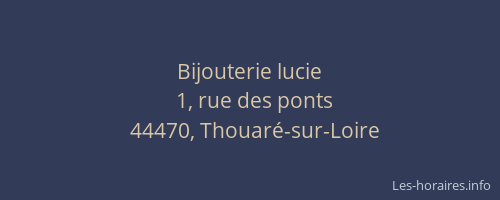Bijouterie lucie