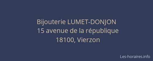 Bijouterie LUMET-DONJON