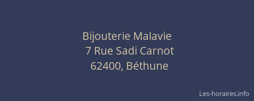 Bijouterie Malavie