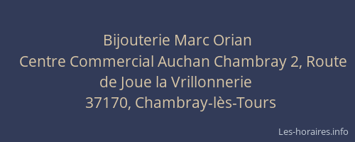 Bijouterie Marc Orian
