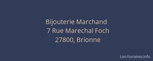 Bijouterie Marchand