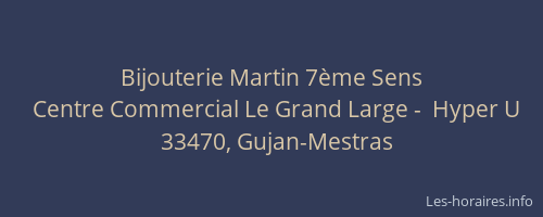 Bijouterie Martin 7&egrave;me Sens