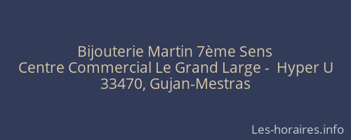 Bijouterie Martin 7ème Sens