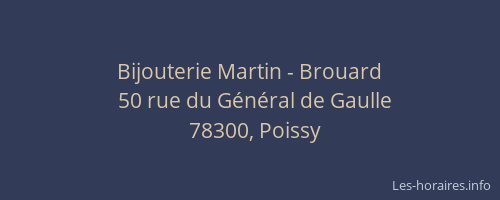 Bijouterie Martin - Brouard