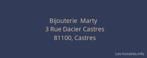 Bijouterie  Marty