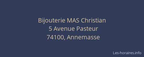 Bijouterie MAS Christian