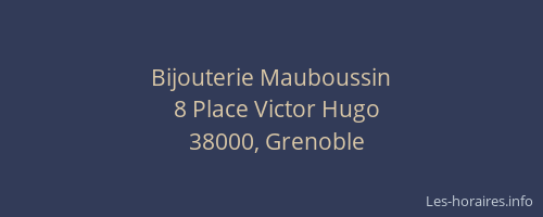 Bijouterie Mauboussin