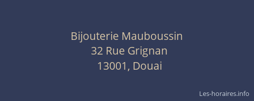 Bijouterie Mauboussin
