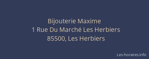 Bijouterie Maxime