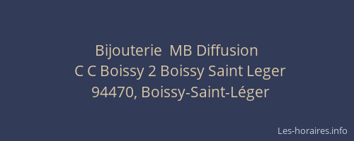 Bijouterie  MB Diffusion