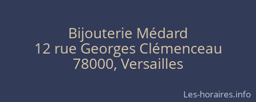 Bijouterie Médard