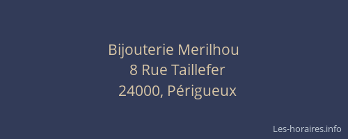 Bijouterie Merilhou