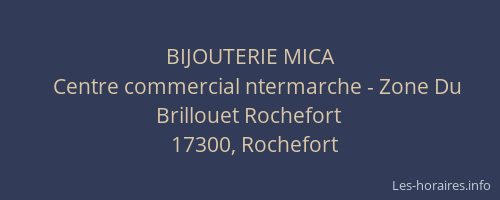 BIJOUTERIE MICA
