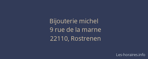 Bijouterie michel