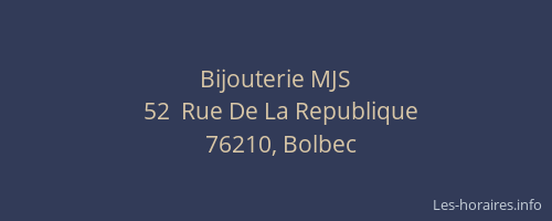 Bijouterie MJS