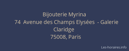 Bijouterie Myrina