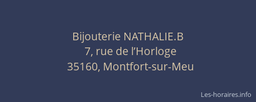 Bijouterie NATHALIE.B