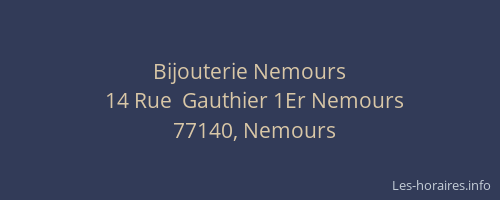 Bijouterie Nemours