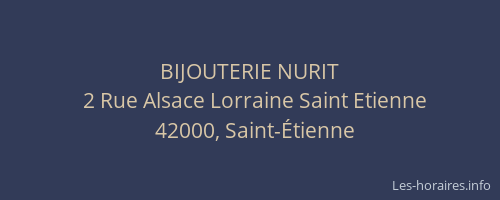 BIJOUTERIE NURIT