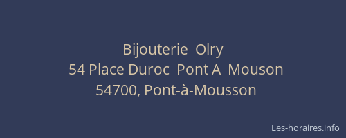 Bijouterie  Olry