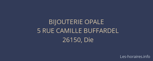 BIJOUTERIE OPALE