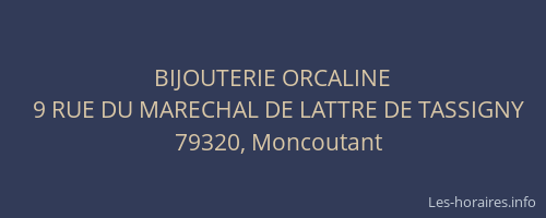 BIJOUTERIE ORCALINE