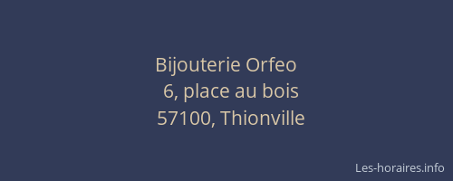 Bijouterie Orfeo
