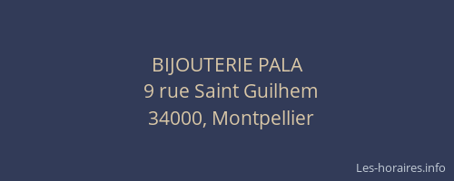 BIJOUTERIE PALA