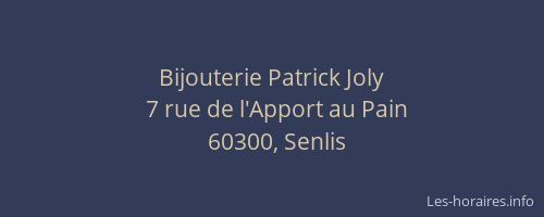 Bijouterie Patrick Joly