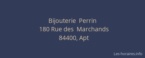 Bijouterie  Perrin