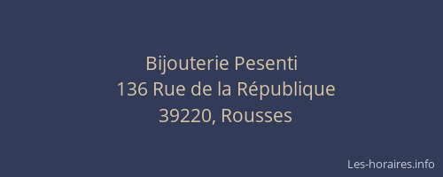 Bijouterie Pesenti