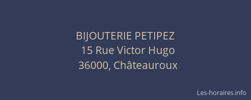 BIJOUTERIE PETIPEZ
