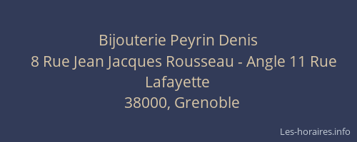 Bijouterie Peyrin Denis