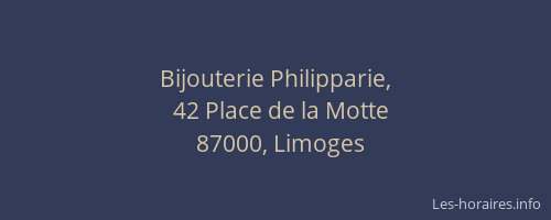 Bijouterie Philipparie,