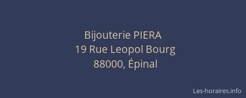 Bijouterie PIERA