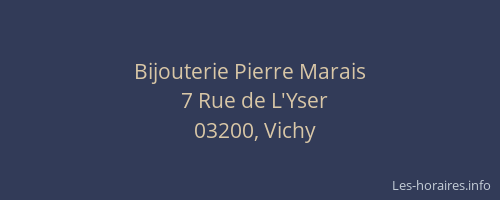 Bijouterie Pierre Marais