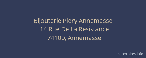 Bijouterie Piery Annemasse