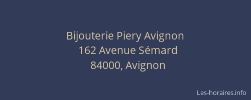 Bijouterie Piery Avignon