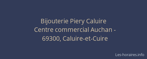Bijouterie Piery Caluire