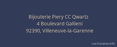 Bijouterie Piery CC Qwartz