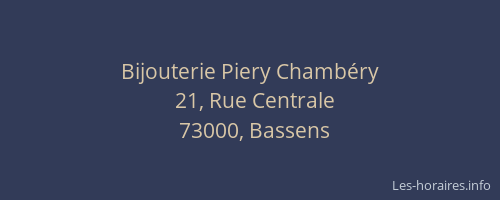 Bijouterie Piery Chambéry